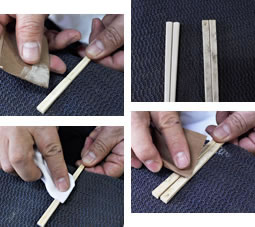 竹工房オンセの竹箸のお手入れ方法
